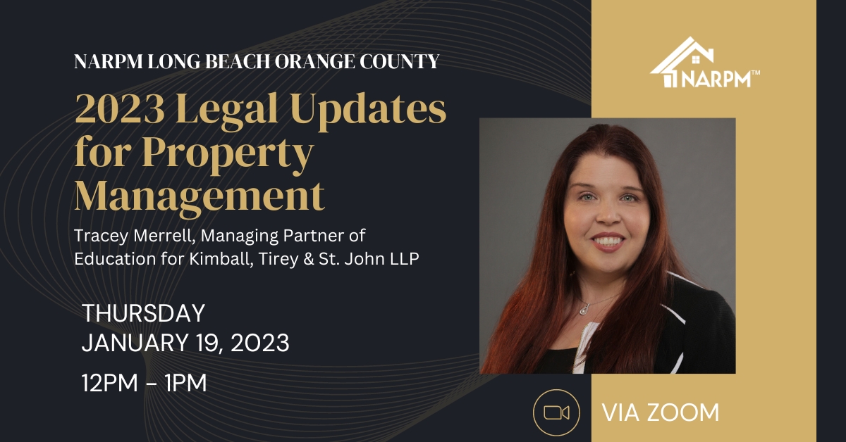 2023 Legal Updates for Property Management with Tracey Merrell